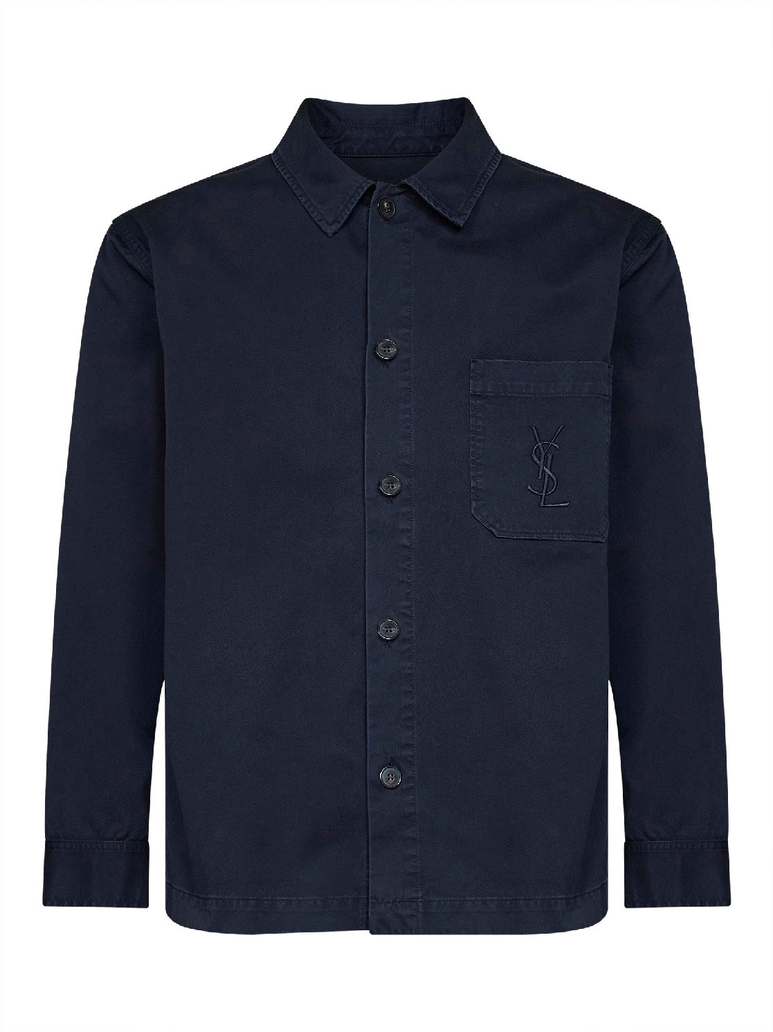 Overshirt Cassandre in cotone certificato blu navy