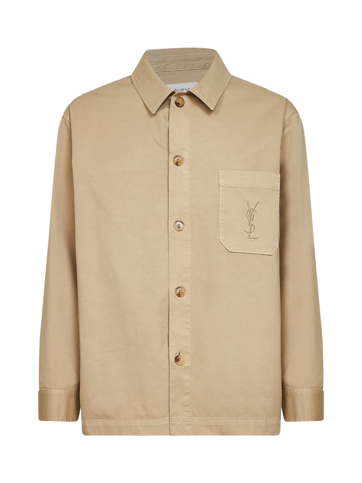 Beige certified cotton Cassandre overshirt