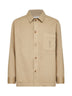 Beige certified cotton Cassandre overshirt