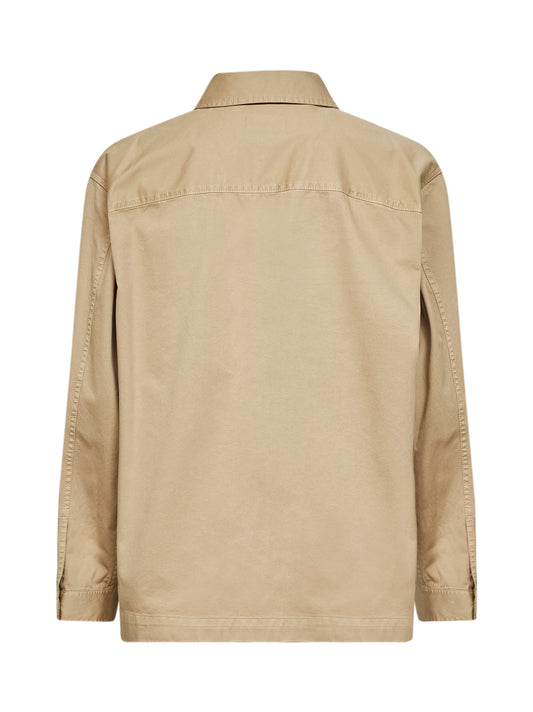 Beige certified cotton Cassandre overshirt