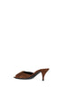Dark havana suede Babylone mules