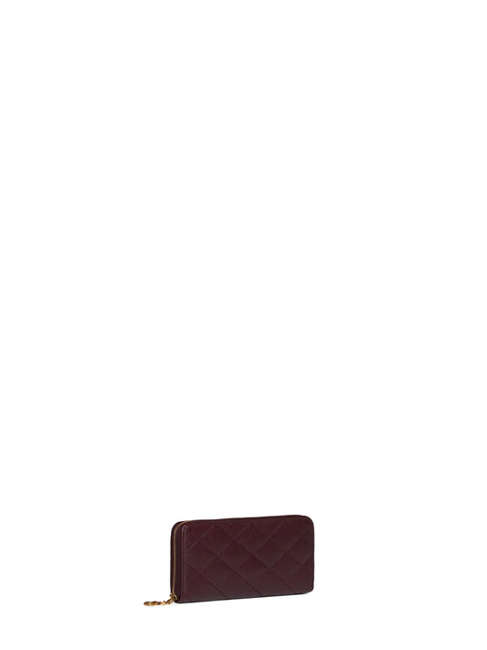 Portafogli con zip Cassandre Bijou rosso cabernet