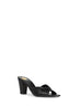 Sandali mules Franciane in nappa nera