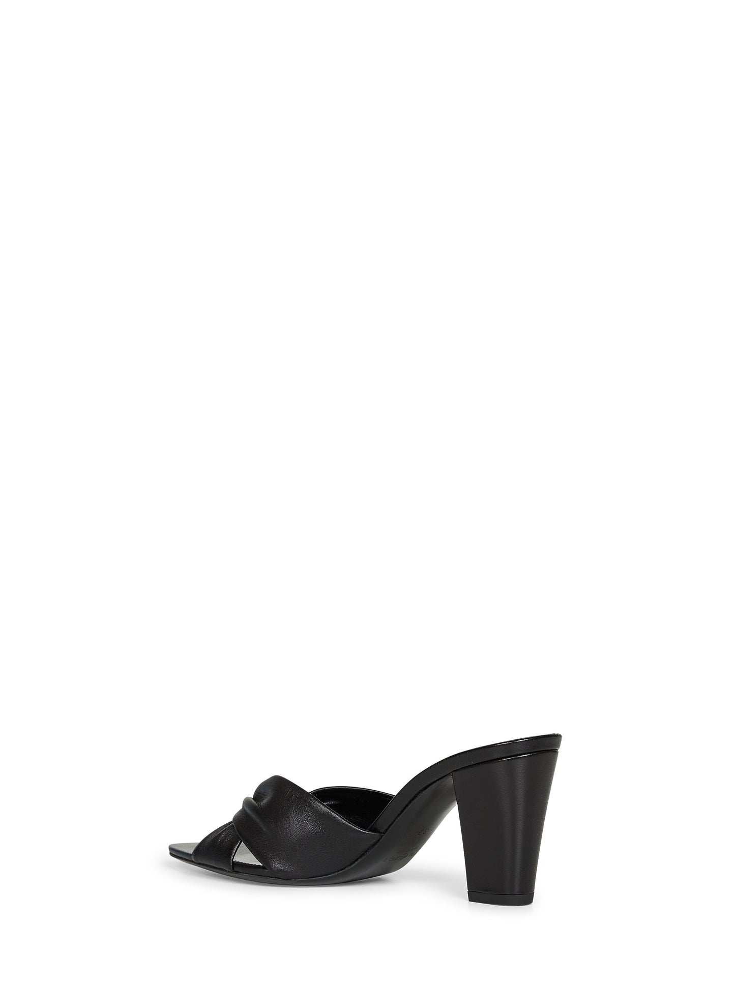Sandali mules Franciane in nappa nera