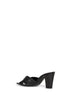 Sandali mules Franciane in nappa nera