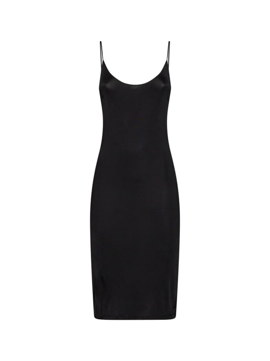 Black jersey Cassandre open back dress