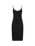 Black jersey Cassandre open back dress