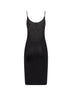 Black jersey Cassandre open back dress