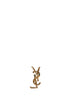 Metal crystal-embellished Cassandre brooch