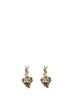 Cassandre crystal-embellished heart earrings