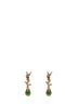 Green and gold Cassandre drop earrings