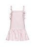 Pink flower taffeta mini dress