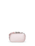 Pink floral crystal clutch bag with strap