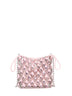 Pink crystal chainmail mini bag with shoulder strap
