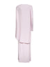Abito lungo drappeggiato in jersey stretch rosa