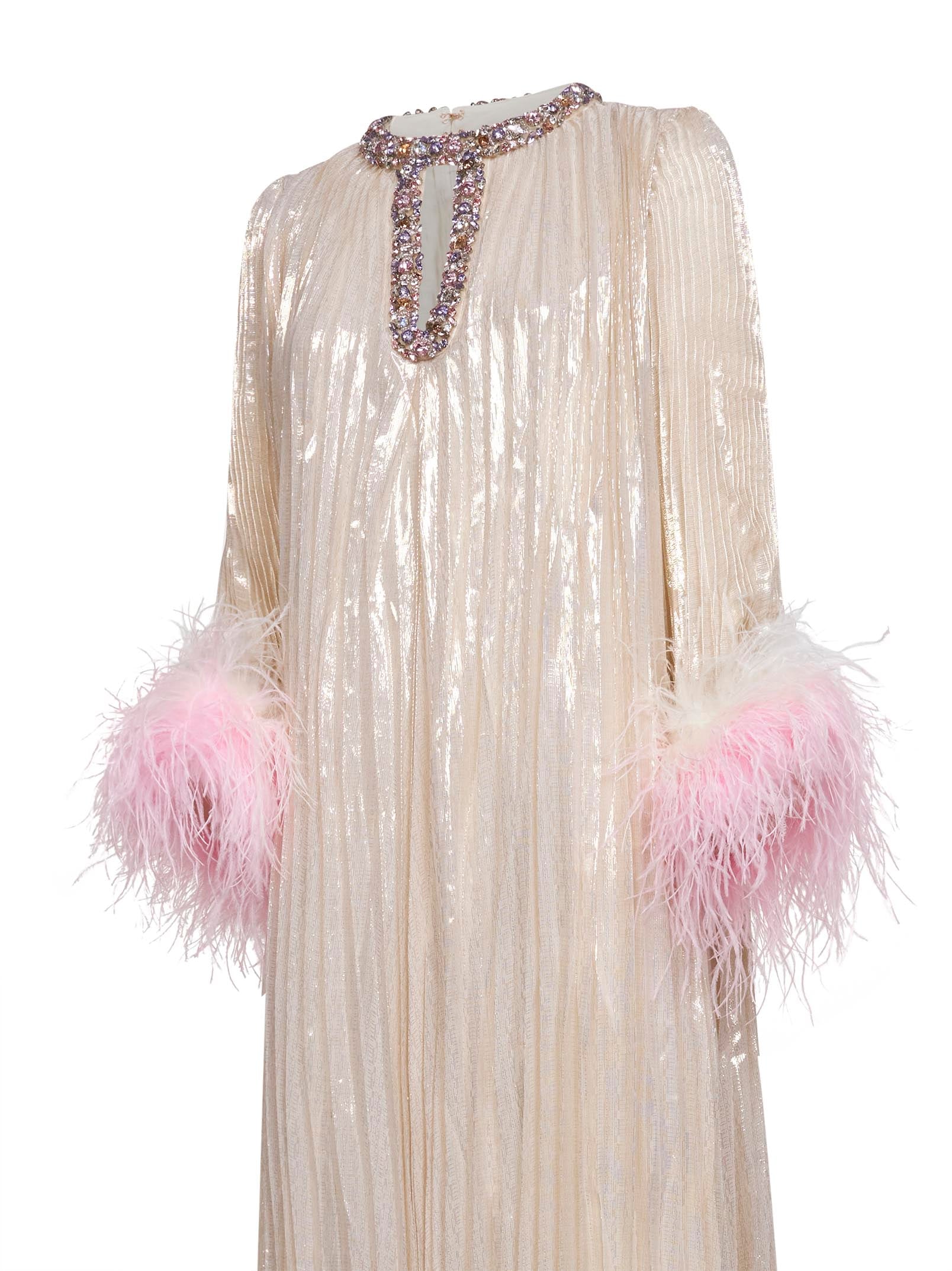 self portrait champagne sequin dress Champagne Sequin Embroidered Midi Dress self-portrait-US