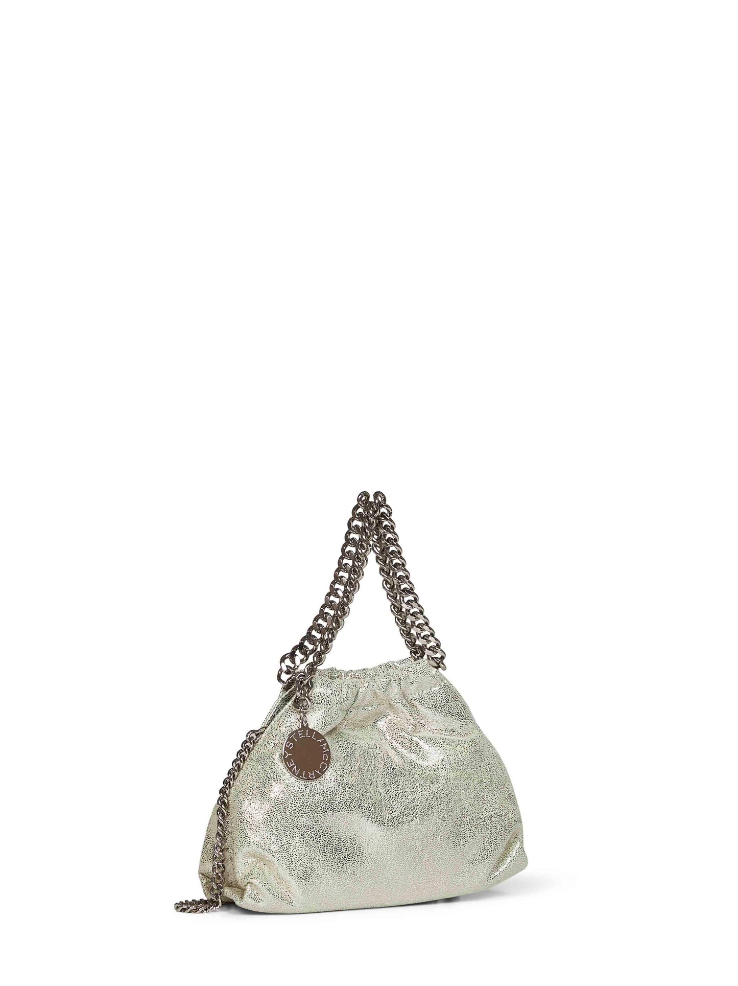 Borsa a tracolla mini con coulisse Falabella lime chiaro