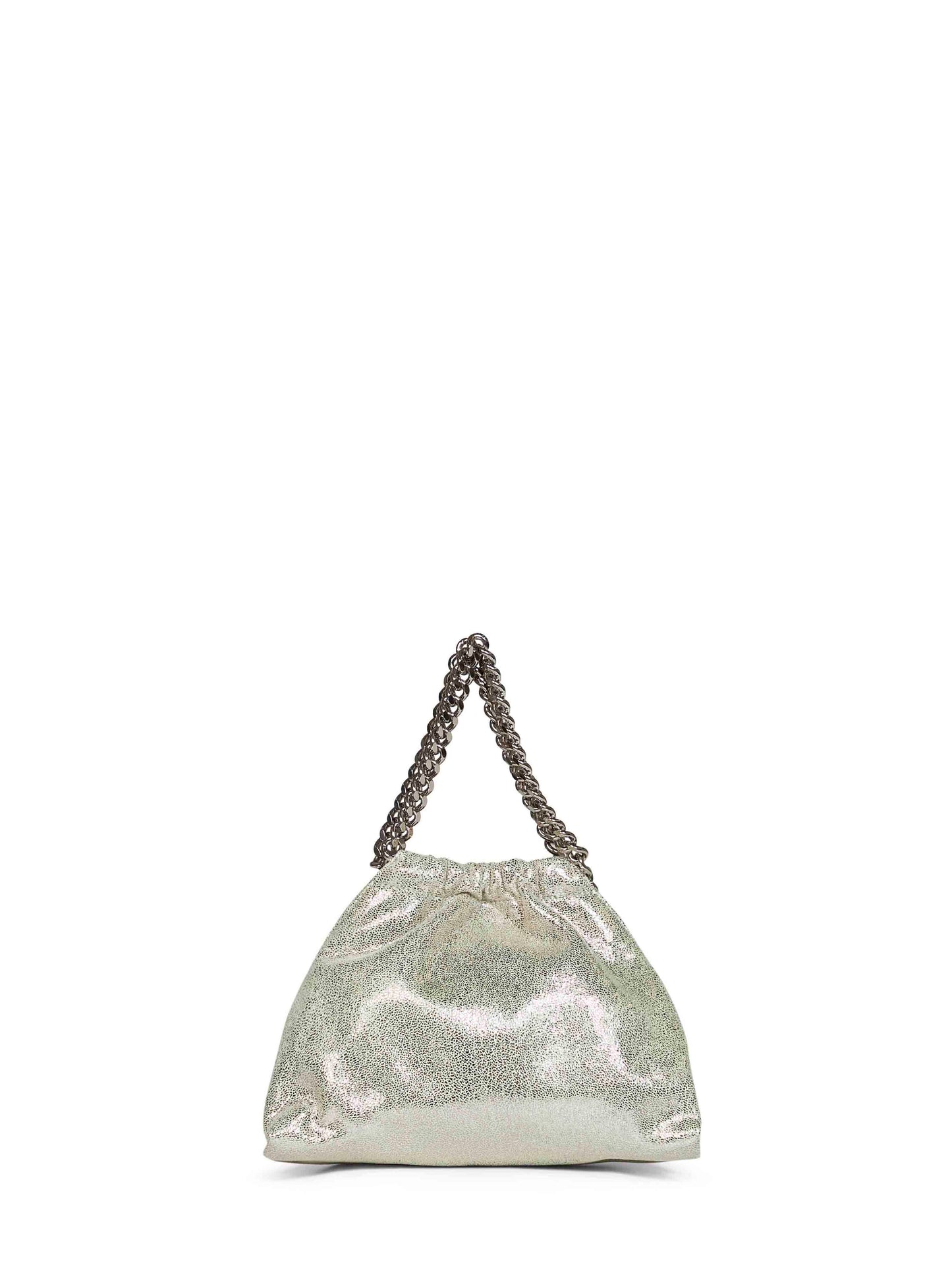 Borsa a tracolla mini con coulisse Falabella lime chiaro