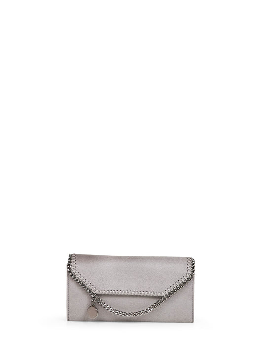 Light grey Falabella wallet-on-chain crossbody