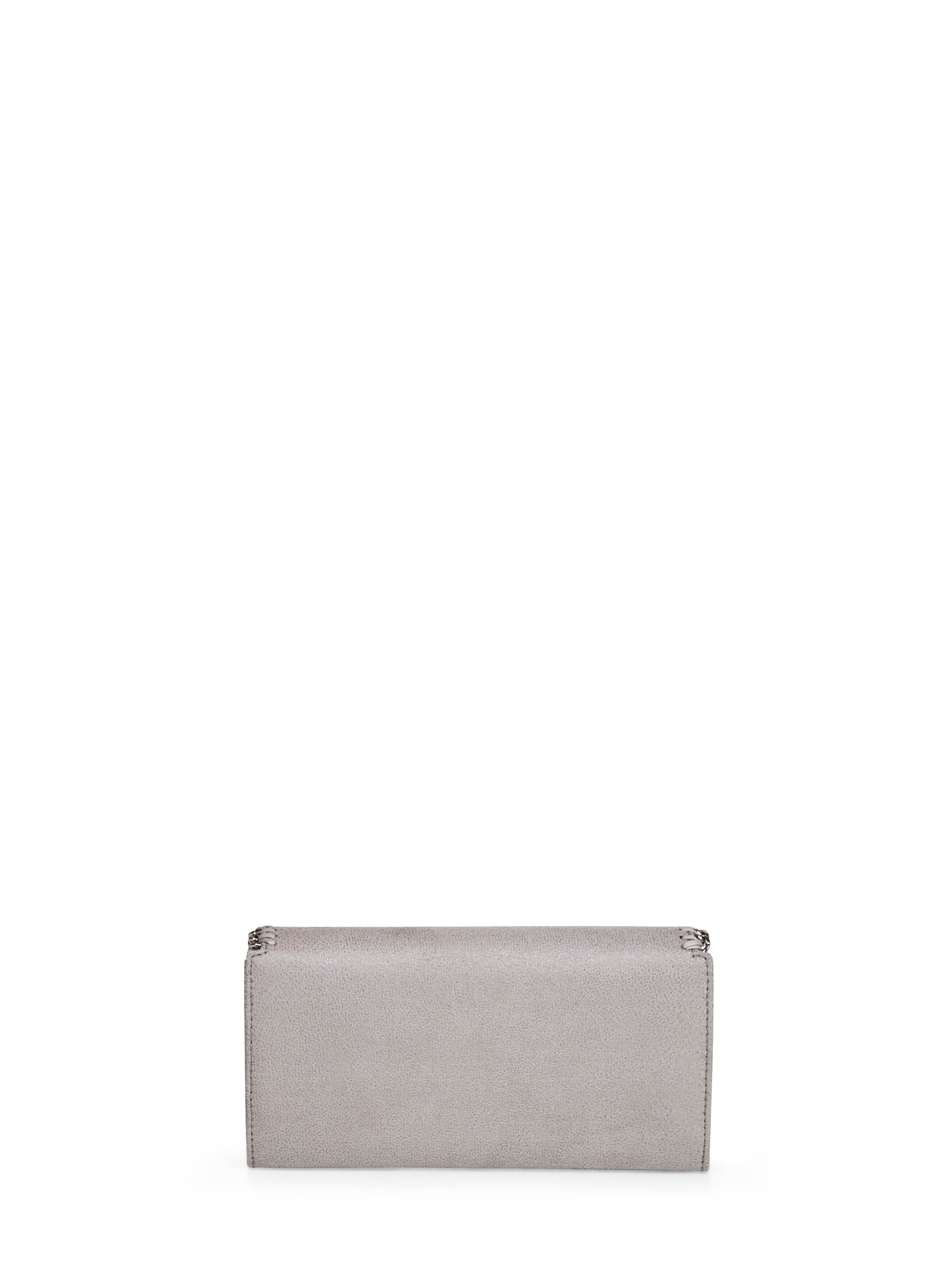 Portafoglio con catena a tracolla Falabella grigio chiaro