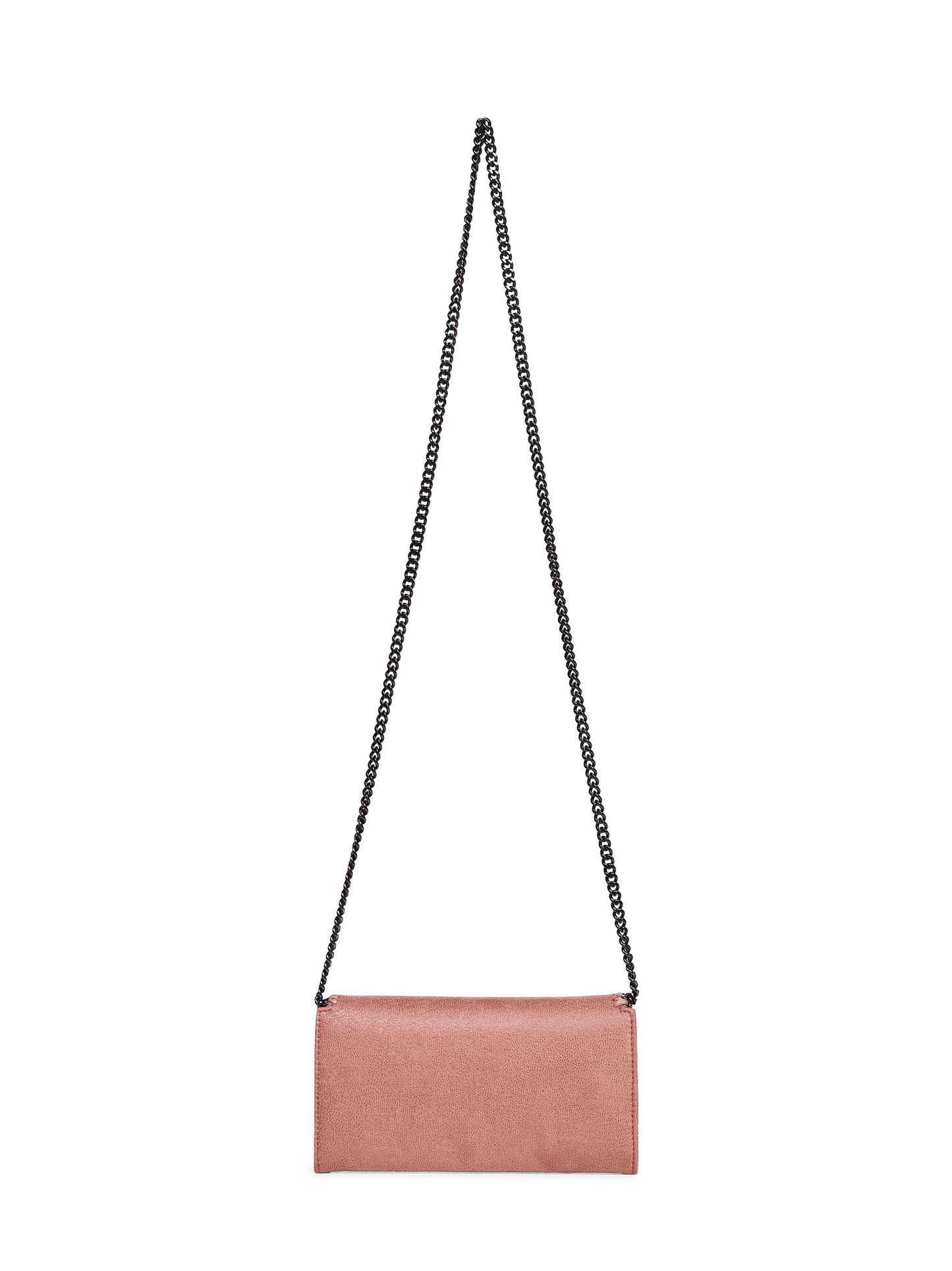 Portafoglio con catena a tracolla Falabella terra di Siena