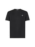 T-shirt in jersey nero con patch Compass