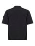 Black Nylon Metal short-sleeved shirt