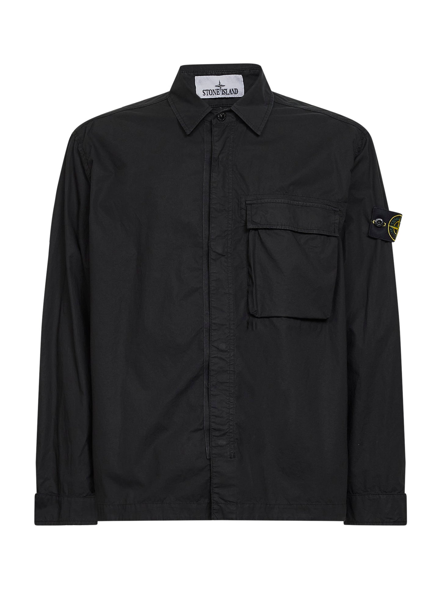 Overshirt in leggera Tela Paracadute nera