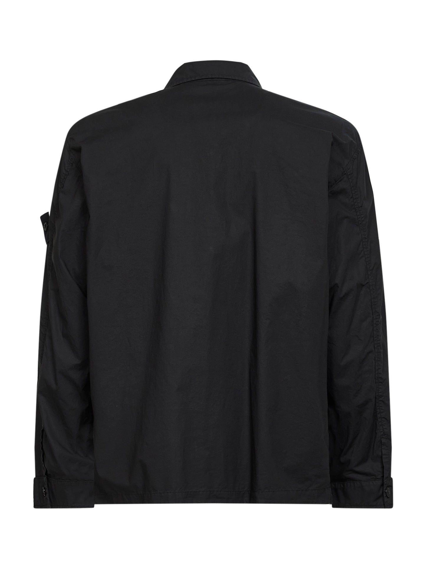 Overshirt in leggera Tela Paracadute nera