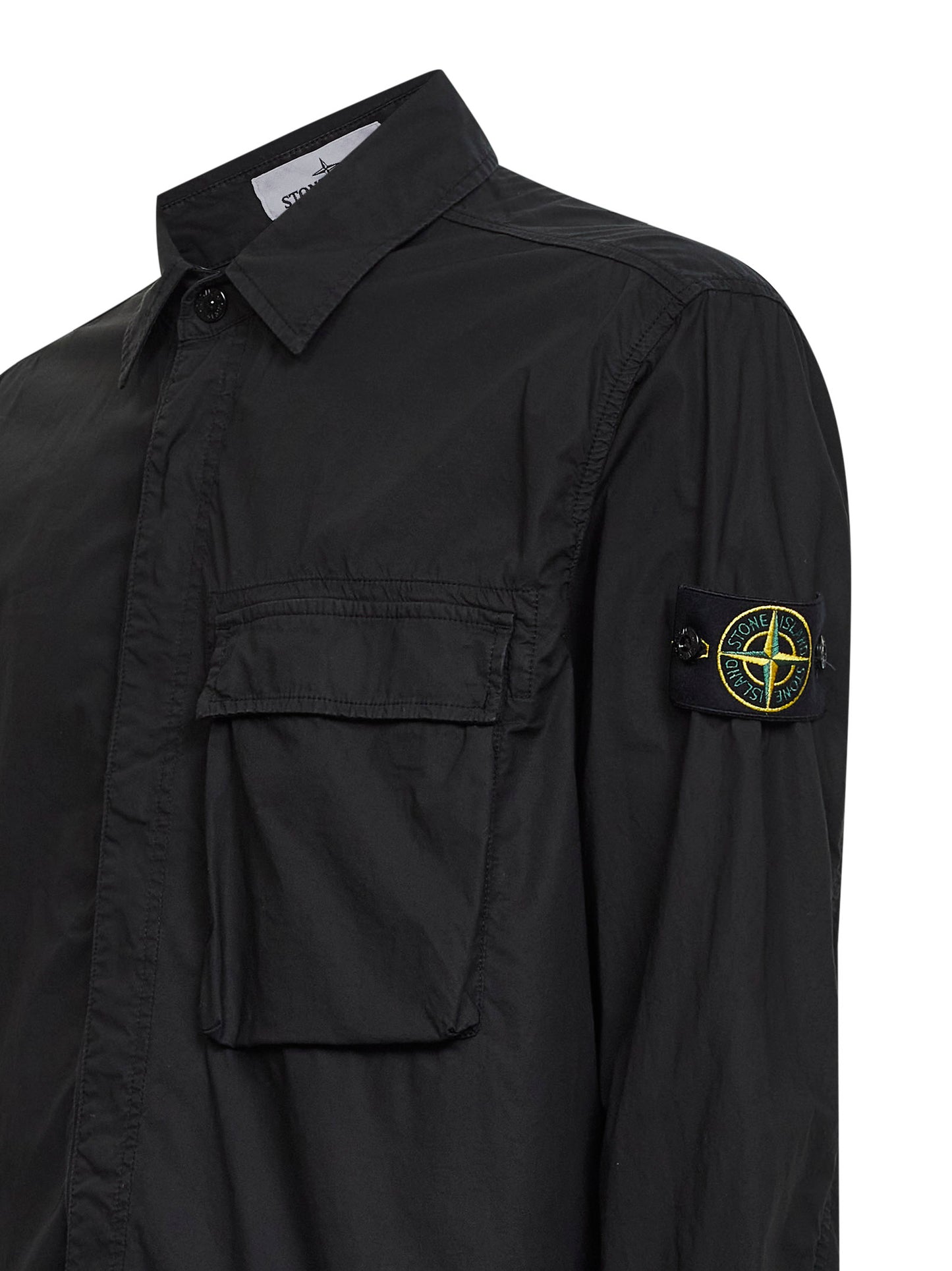 Overshirt in leggera Tela Paracadute nera