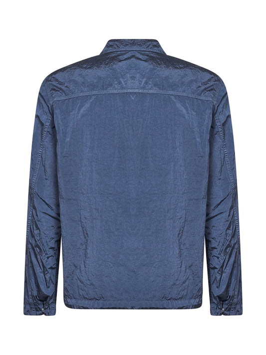 Avio blue Nylon Metal overshirt