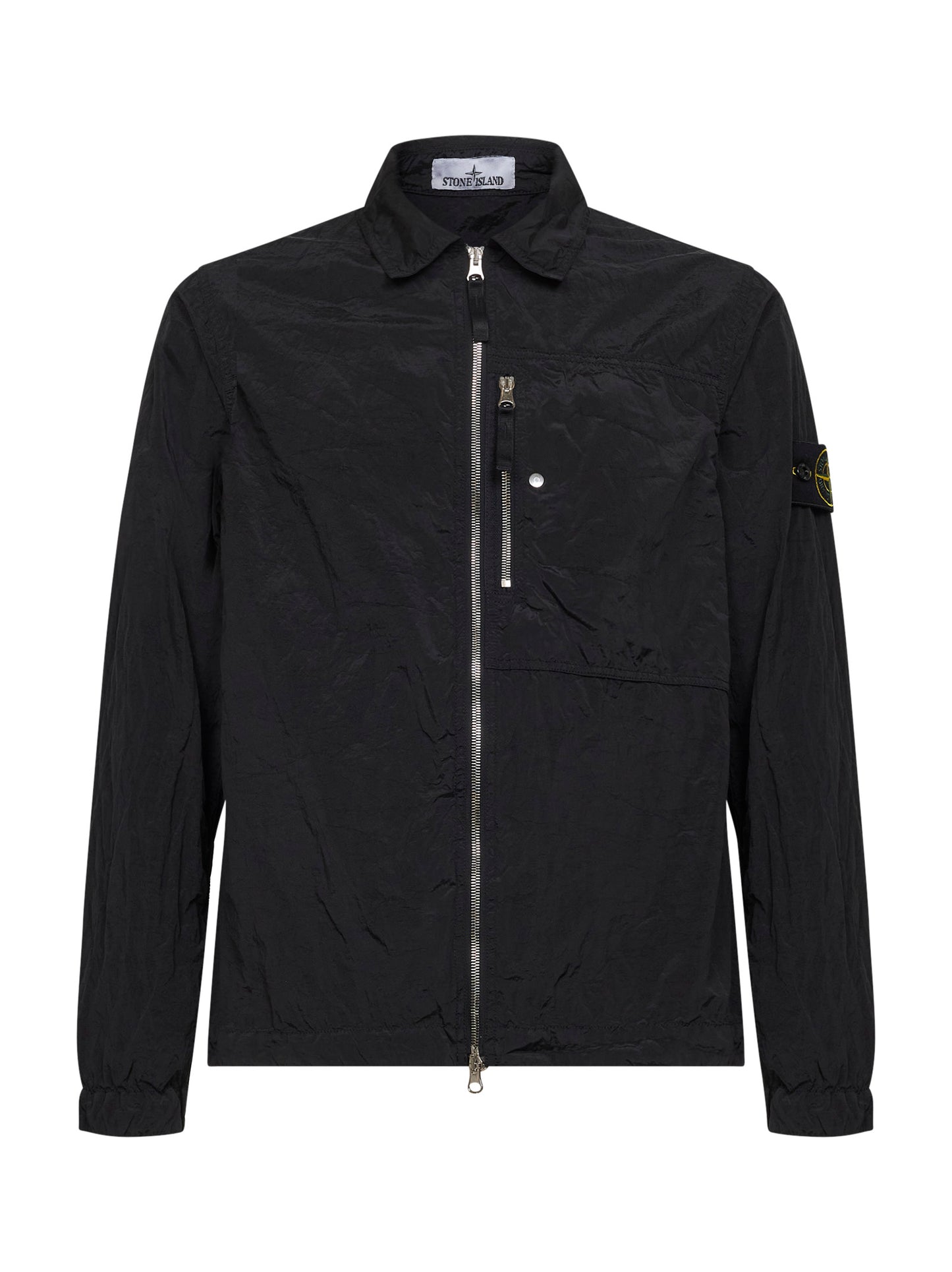 Black Nylon Metal overshirt