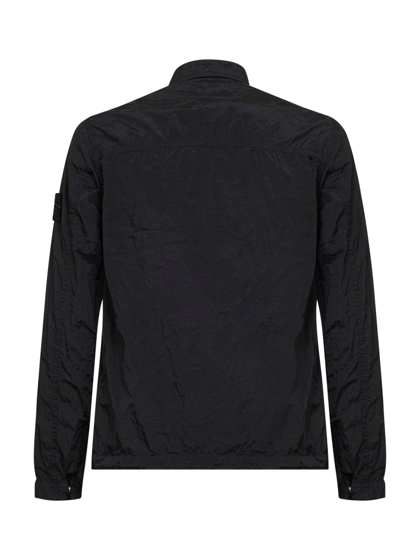 Black Nylon Metal overshirt