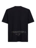 Black organic jersey T-shirt with "All Around Compass" print