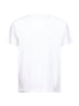 White slim-fit logo patch T-shirt<BR/>