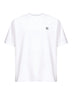 White jersey logo patch T-shirt