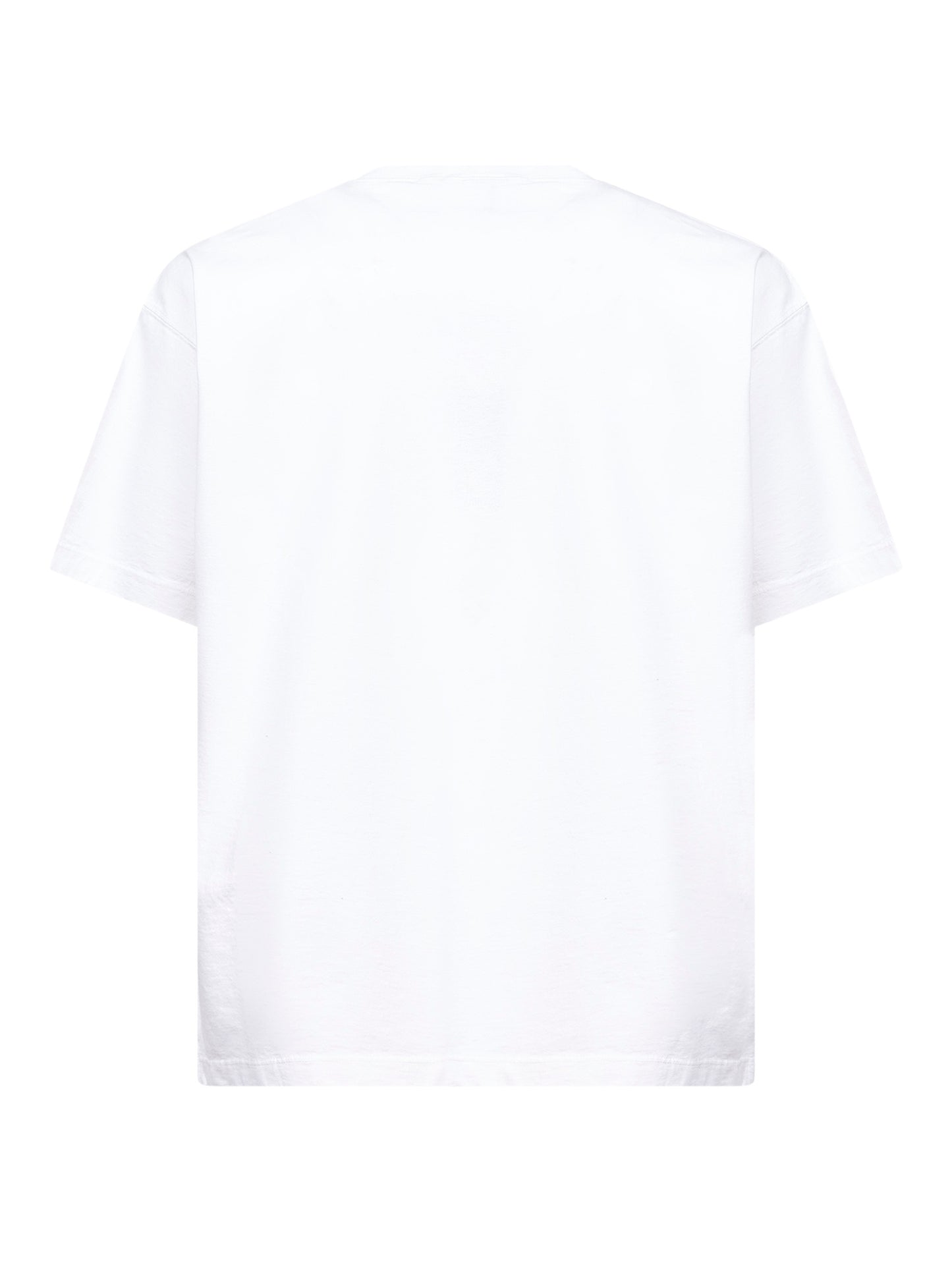 White jersey logo patch T-shirt