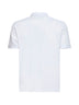 Polo in piqué di cotone stretch bianco