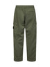 Military green stretch twill cargo trousers