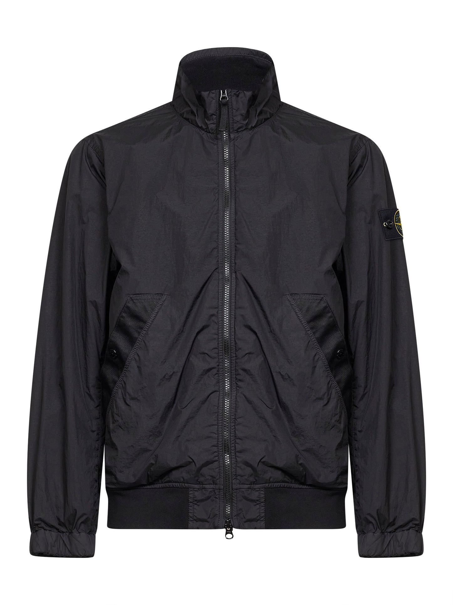Black lightweight nylon rep jacket