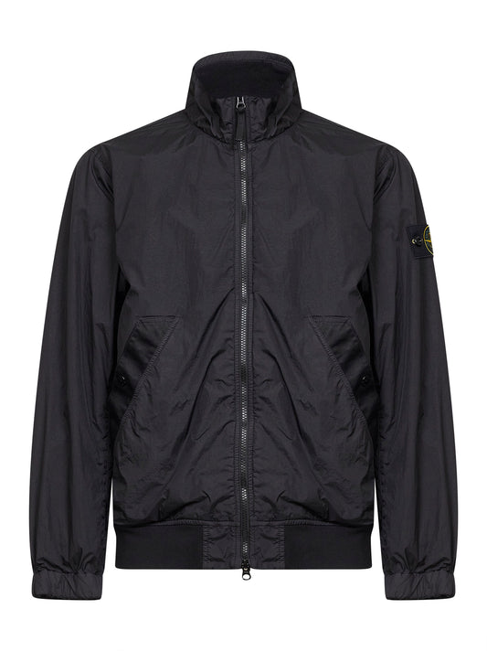 Black lightweight nylon rep jacket