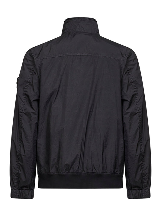 Black lightweight nylon rep jacket
