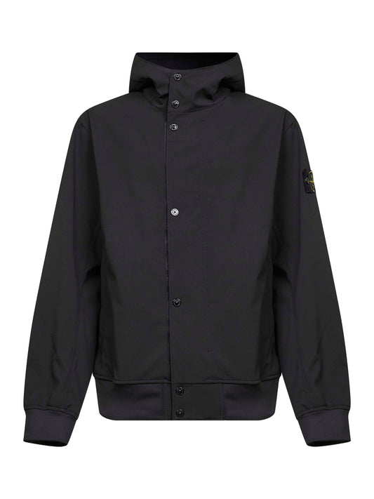 Black Light Soft Shell-R hooded jacket<BR/>