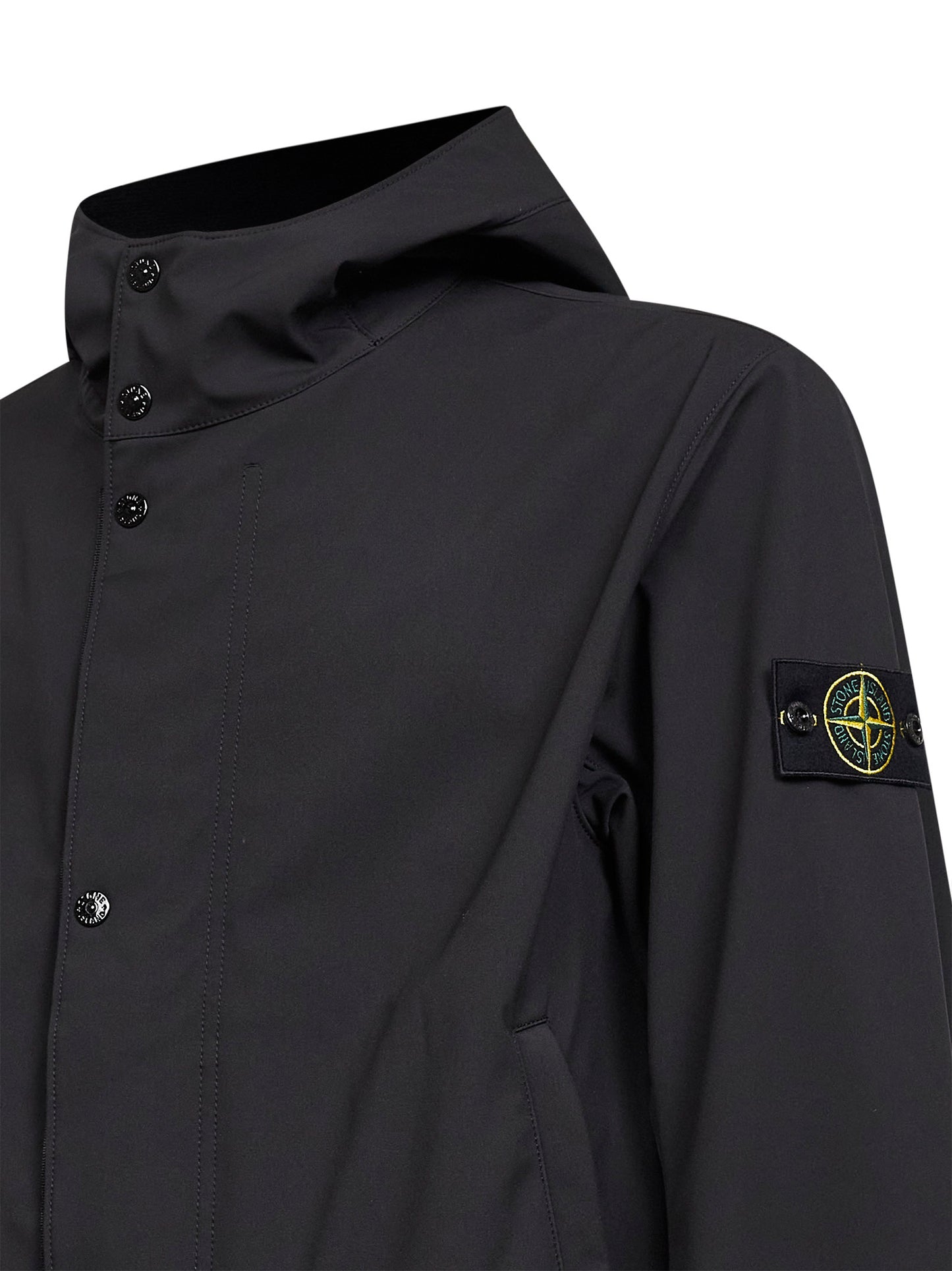 Black Light Soft Shell-R hooded jacket<BR/>