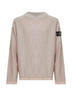 Maglia in misto cotone a punto morbido deserto
