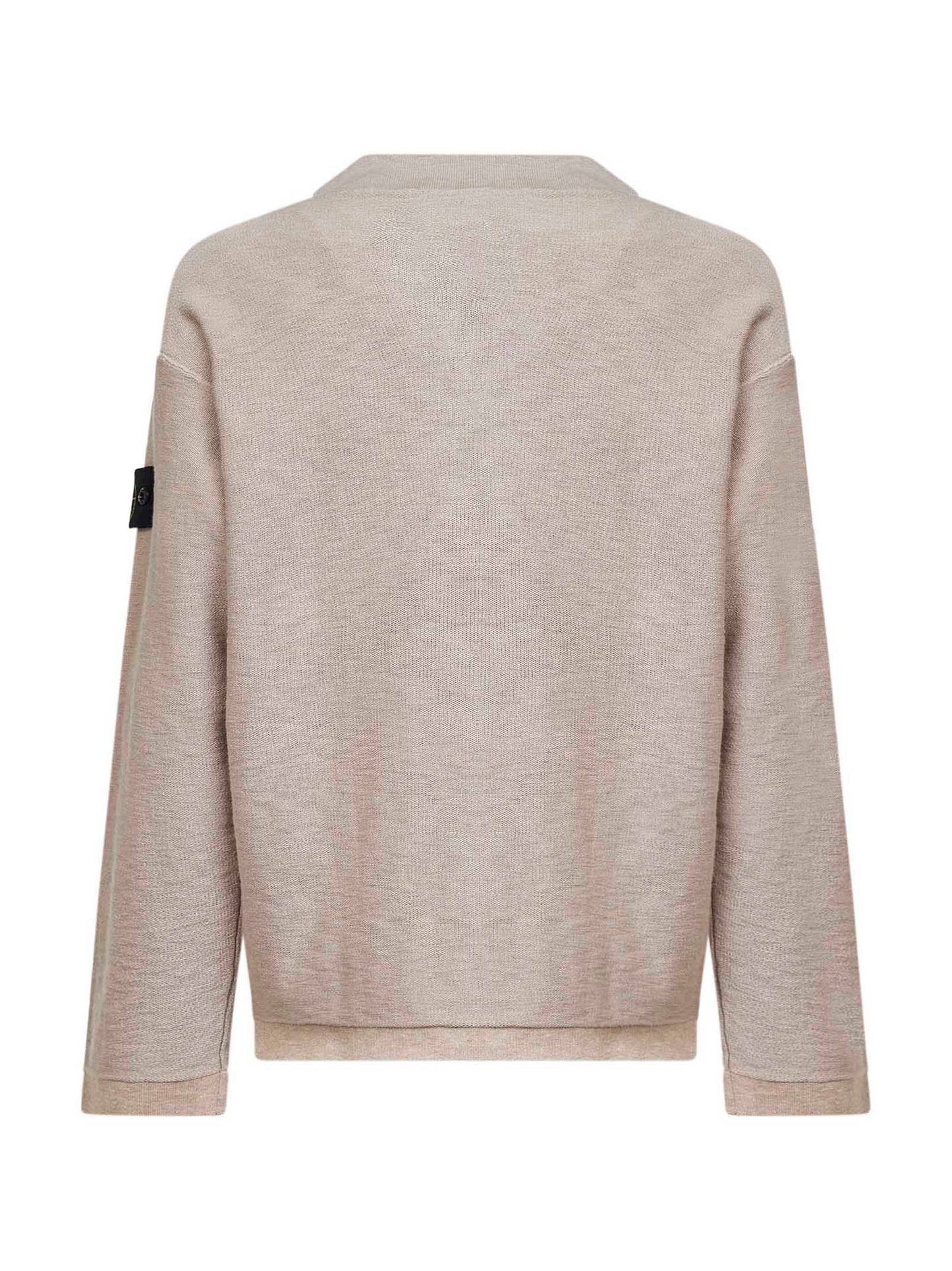 Maglia in misto cotone a punto morbido deserto