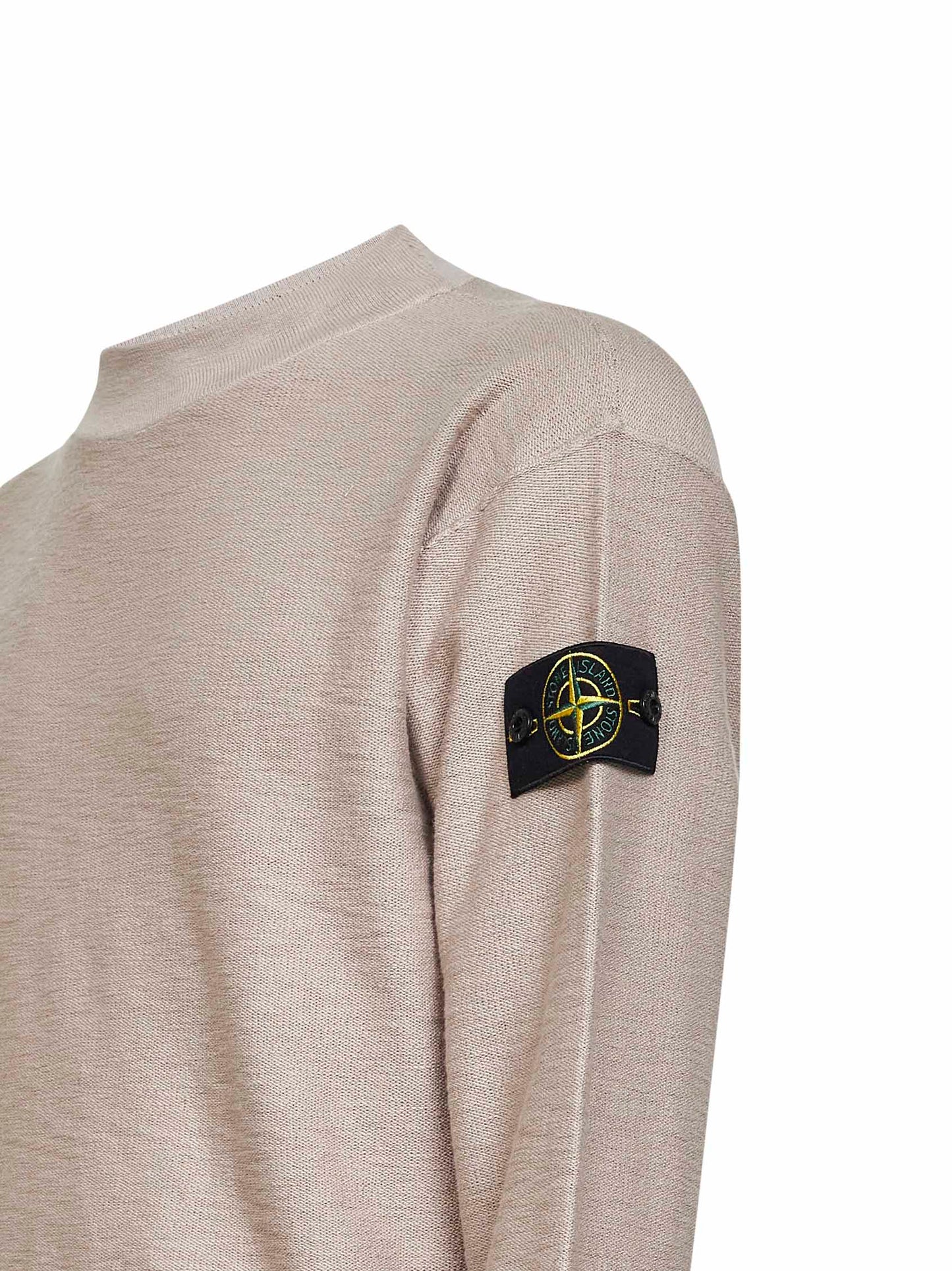 Maglia in misto cotone a punto morbido deserto