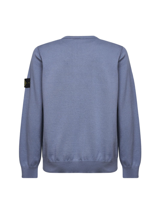 Maglione girocollo in cotone biologico avio