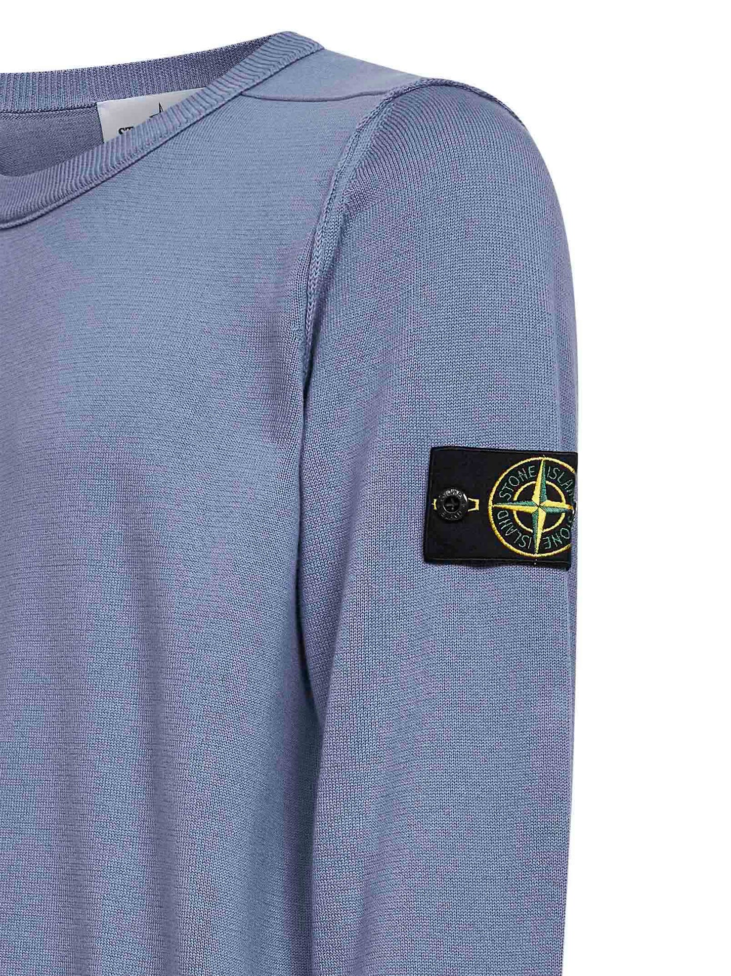 Maglione girocollo in cotone biologico avio