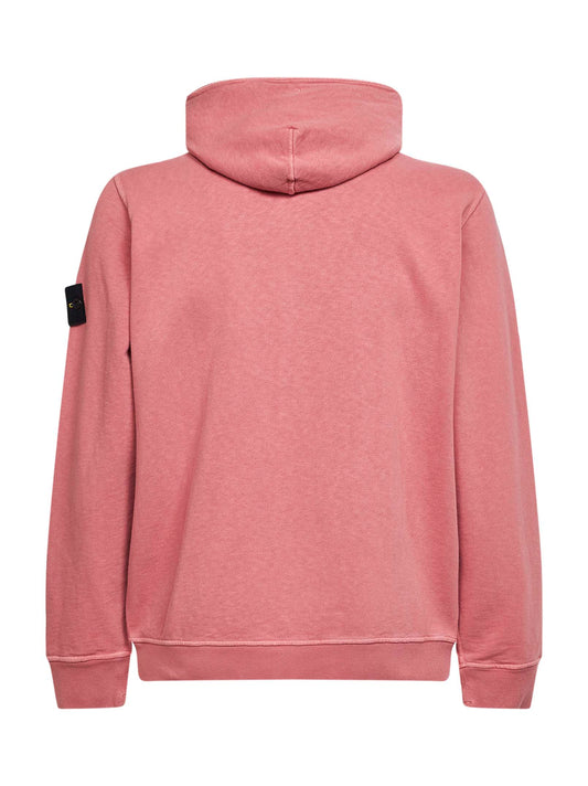 Oleander malfilé cotton zip-up hoodie